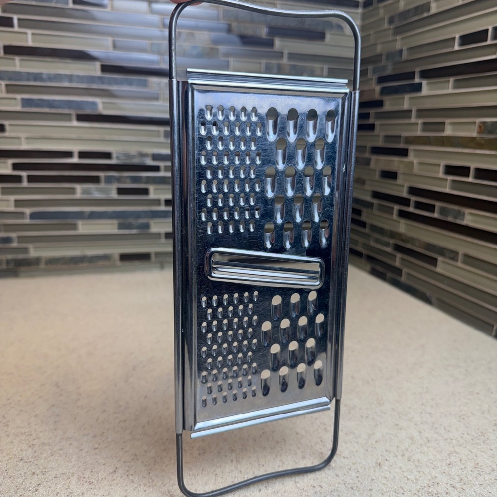 Vintage EKCO USA Stainless Steel Flat Cheese Grater Slicer Multi Surface Tool